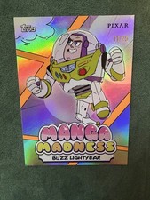 2026 Topps Disney Neon Manga Madness  Numbered Buzz Lightyear 11/25🤍💜💚