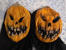 Scary Pumpkin Halloween Mask Horror Costume Jack O Lantern