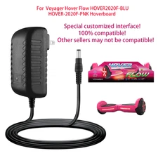 AC DC Charger For Voyager Hover Flow HOVER2020F-BLU HOVER-2020F-PNK Hoverboard