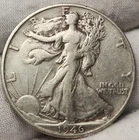 1946 S Walking Liberty Half Dollar - 90% Silver - Great For Albums - WL-4628s