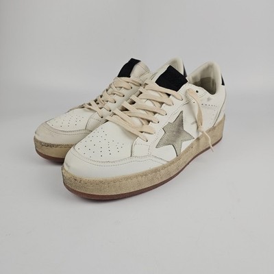 GOLDEN GOOSE Ball Star 2 Men's White/Ice Leather Sneakers New