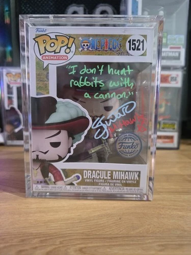 Mihawk #1521 Signed Steven John Ward Funko Pop JSA One Piece W/Protector