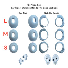 Bose QuietComfort Earbuds 2024 Ear Tips Stability Bands S M L - Blue