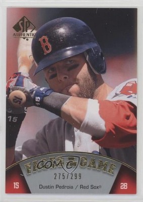 2009 SP Authentic Faces of the Game Gold 275/299 Dustin Pedroia #184 0it8