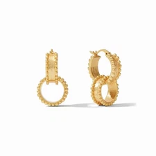 Julie Vos Marbella Gold Plate Hoop Earring