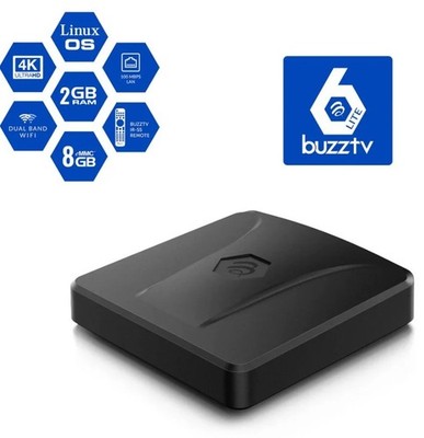 BuzzTV L1 Linux 4K OTT TV IPTV Box | Buzz 6 Lite OS Player | 2GB RAM 8GB Storage