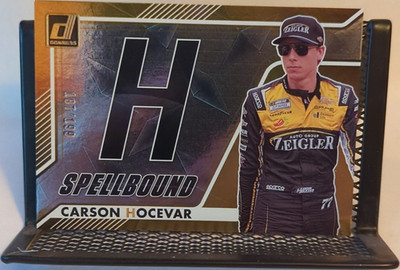 2026 panini donruss racing nascar spellbound insert carson hocevar #23 187/199