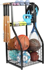 YueTong Sports Equipment Organizer for Garage Organization,Ball Storage black
