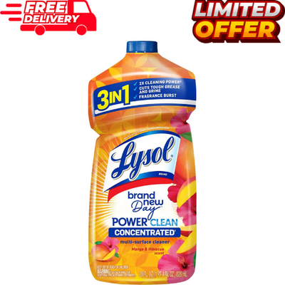 #ad #ad Lysol Power Clean Multi Surface Cleaner 2x Concentrated Pour Mango amp; Hibiscus $6.99