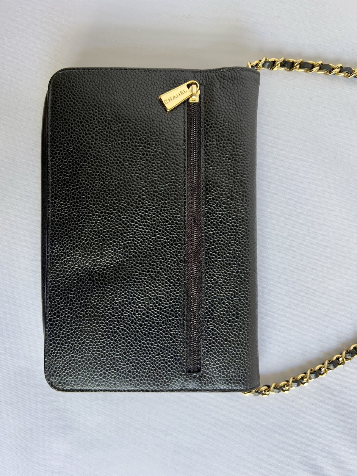 Chanel Mini Rectangular Flap Bag Black Caviar Gol… - image 20