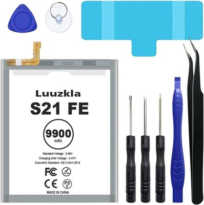 9900mAh Battery Compatible with Galaxy S21 FE New Upgrade, Super Capacity Rep...