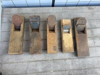 Kanna Hand Plane Mini Japanese Vintage menpenter tool set of 5 Japan #0755 - Photo 1/4