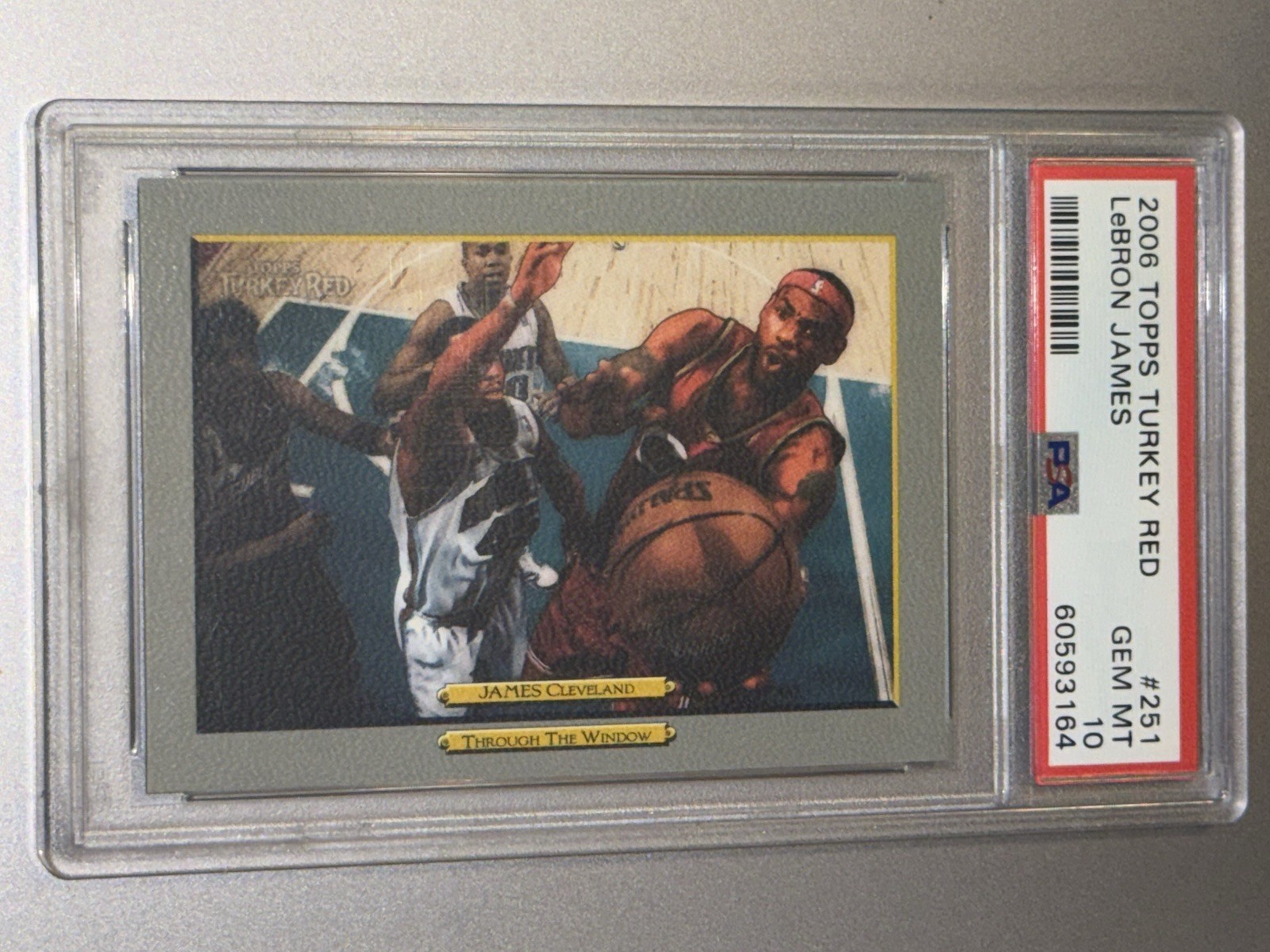 Low Pop!🔥 2006 LeBron James TOPPS TURKEY RED #2 PSA 10 💎  prizm Lakers fleer view 11