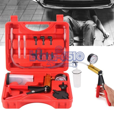 #ad Manual Hand Vacuum Pump Car Pressure Tester Tool Brake Fluid Bleeder Bleeding $16.69