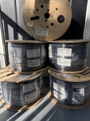 Belden 7958A Multi-Conductor CAT5 24 AWG 1000ft Reel Cable Black