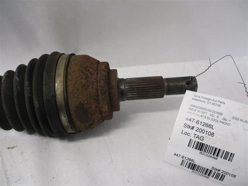 EJE CV delantero izquierdo Nissan Murano 2003 03 2004 04 2005 05 1028498 Foto 3 de 4