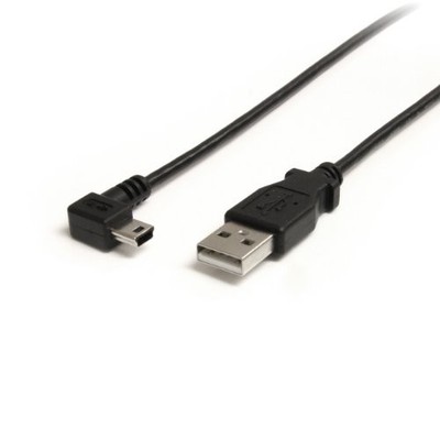 StarTech 6 ft Mini USB Cable - A to Right Angle Mini B - Type A Male USB - Mini