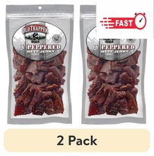 2 pack Old Trapper Peppered Beef Jerky 10oz Resealable Bag
