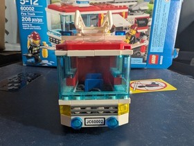 LEGO City Fire Boat 60005, Fire Truck 60002, Speed boat 4641 Complete Sets 