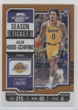 2023 Contenders Optic Season Ticket Orange Prizm 26/49 Jalen Hood-Schifino 17hw