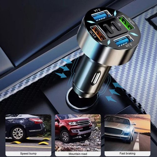 Commodité d'utilisation nocturne 1 pièce adaptateur chargeur de voiture USB 6 - Photo 7 sur 12