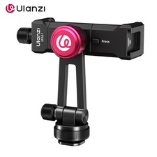 Ulanzi MA61 QuickClip Phone Clamp Aluminum 360  Rotation Cold Shoe Mount Holder