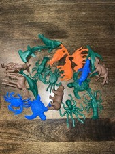 Lot Of Plastic Animals And Sea Life