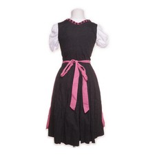 Almsach, Dirndl, Größe: 36, Pink/Schwarz/Weiß, Baumwolle, Damen #fkF