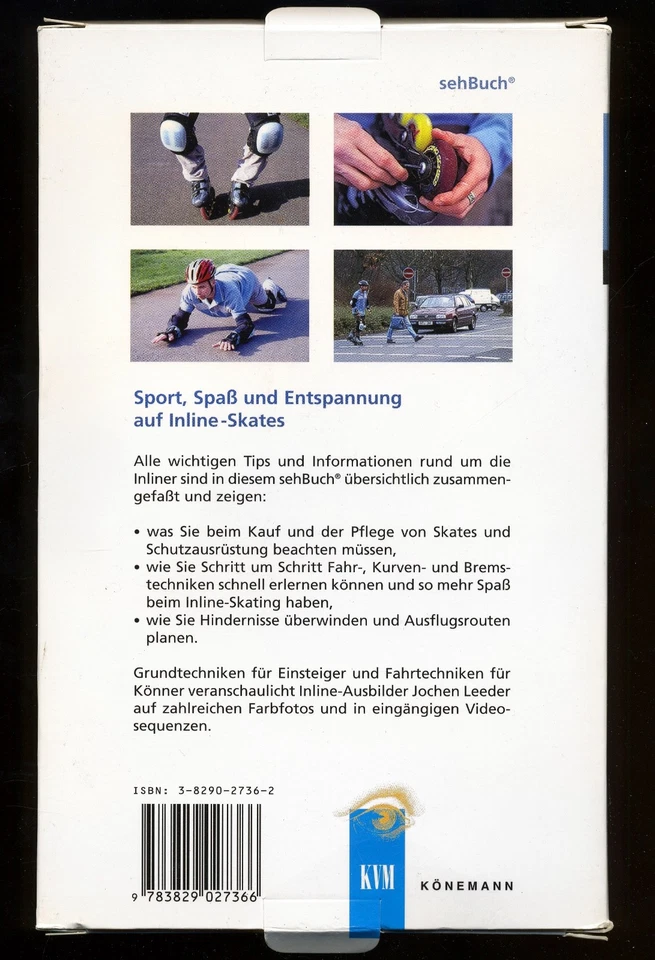 INLINE-SKATING★von Petra SIELAND★VHS-Cassette★BUCH und VIDEOFILM als Set!★NEUWTG - Bild 3 von 3