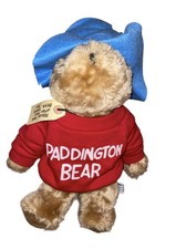 VTG 1981 Paddington Bear Plush Red Sweatshirt Blue Hat Eden Toys Look After