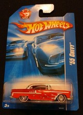 Hot Wheels Collector Edition 55 Chevy Red Flames 2007 RARE