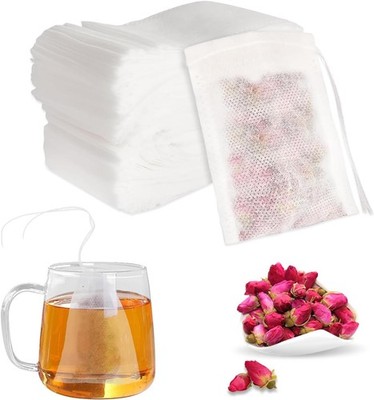 300 Teebeutel Losen Tee Teefilter Papier Kordelzug Gewuerze Vanille Kaffee