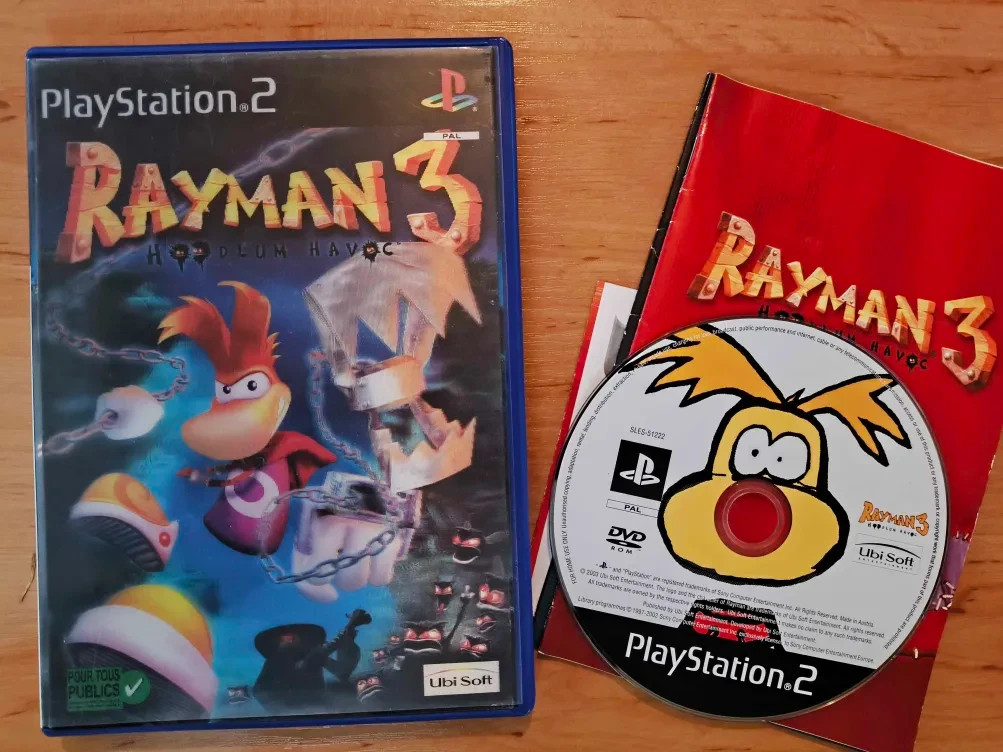 Rayman 3 Hoodlum Havoc PS2 Complet PAL FR Jaquette Holographique PlayStation 2