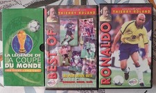 LOT 3 VHS  RARE   FOOTBALL   LA LEGENDE COUPE DU MONDE 1958-1962 + RONALDO