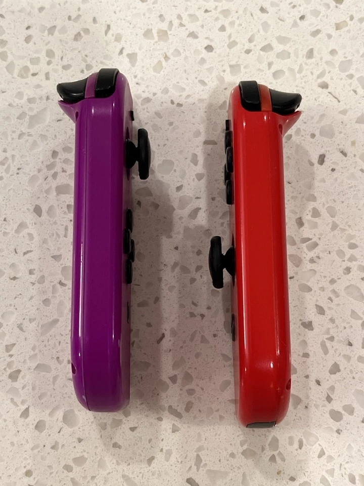 Nintendo Switch OEM Genuine Joy Con Controller - Left & Right RED/PURPLE - Image 2 of 4