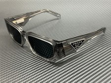 PRADA PR 09ZSF 18S09T Transparent Grey Men's 55 mm Sunglasses