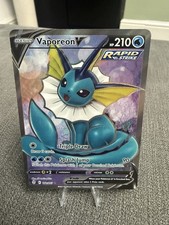 Pokémon TCG Vaporeon v Evolving Skies Holo Ultra Rare Card 172/203 NM Condition