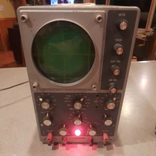 Heathkit  Model 10-12 Laboratory Oscilloscope As-Is Power Light Comes On