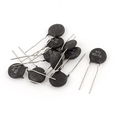 10pcs NTC8D-15 5A 8Ohm 15mm Surge Current Limiting Thermistor Temperature Sensor