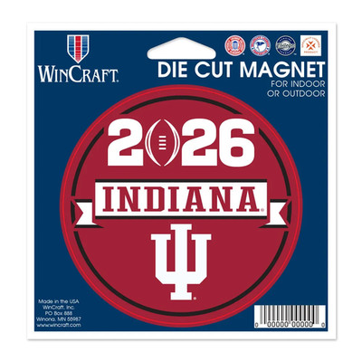 2025 2026 CFP National Championship Indiana Hoosiers Cut Magnet Peach Bowl