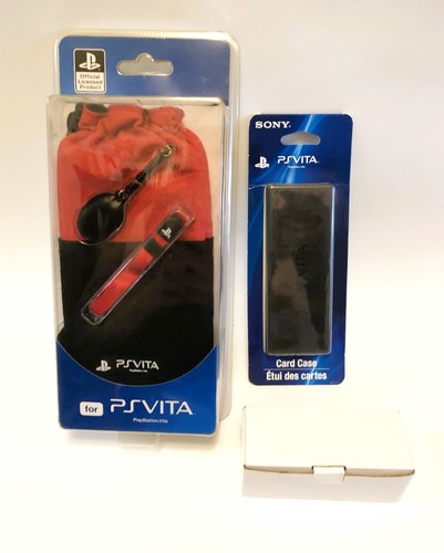 PS PlayStation Vita Accessories Clean N Protect Kit, Card Case & Car Adapter