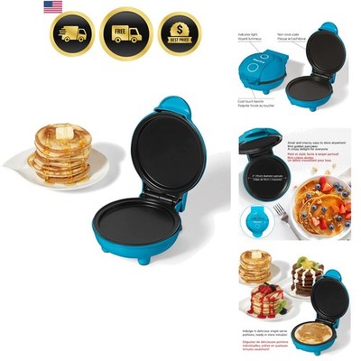 Electric Mini Pancake Maker 4'' Non-Stick Cooking Surface Easy to Use & Clean ...