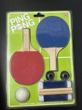 NPW Fun Desktop Mini Table Tennis Ping Pong Set Office Gag Novelty Gift NEW