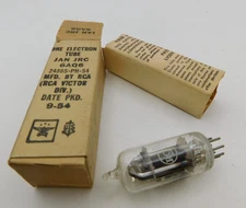 Original NOS RCA Victor JAN JRC 6AQ6 NOS NIB TUBE Packaged in 1958