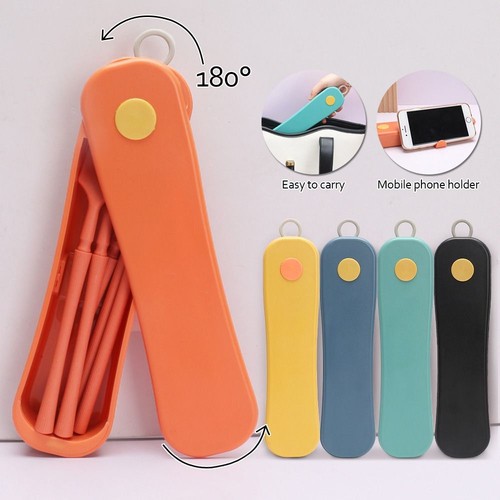 1 Set Bacchette Multicolore Cucchiaio Forchetta Set Stoviglie Picnic Campeggio - Foto 5 di 16