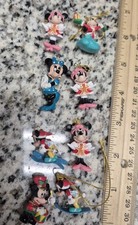 8 Mickey And Minnie Miniature Christmas Ornaments