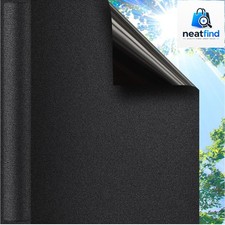 Blackout Window Film, 100 Light Blocking Privacy Window Film, No Glue Static...