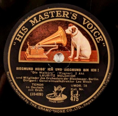Lauritz Melchior ''Ein Schwert Verhiess Mir Der Vater'' Wagner RARE UK HMV 78rpm