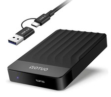 1TB External Hard Drive, Portable Storage Expansion HDD, USB 3.0 & USB-C for PC,