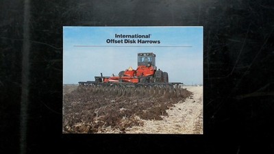 International Harvester Offset Disk Harrows Brochure Vintage Agriculture